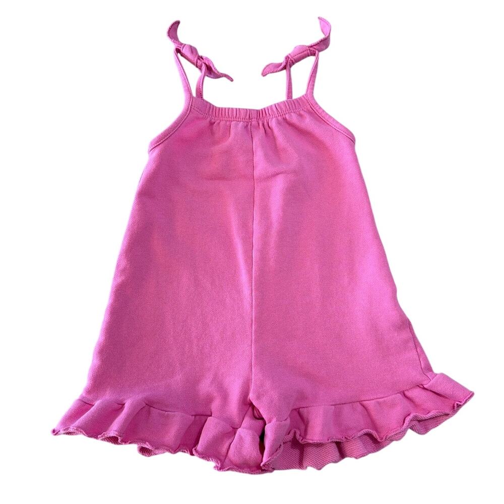 Zara Girls Pink Tie-Shoulder Ruffle Romper 2–3 Years 98 cm